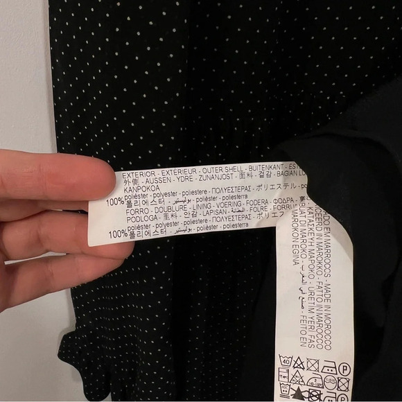 ZARA MICRO DOT MINI DRESS  SIZE S - Picture 9 of 11